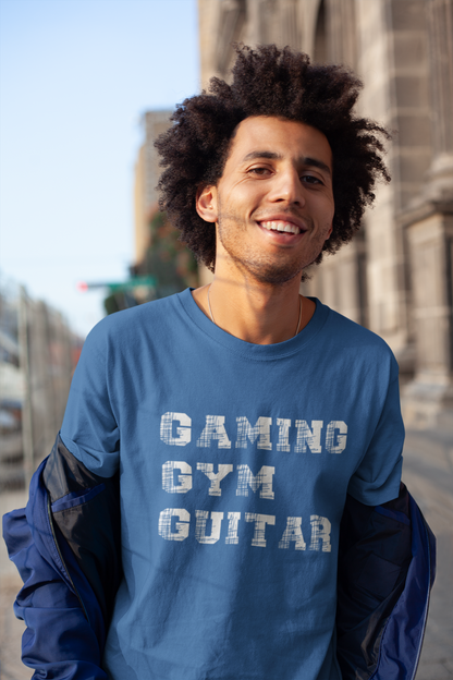 Guitar Player T-Shirt Gamer Tee Gym Tee Things I Do Musician Shirt Guitarist Gift Gamer Gift, Gym Guy Gift Music Lover