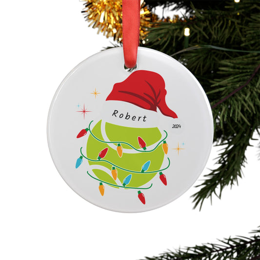 Personalized Tennis Ball Ornament