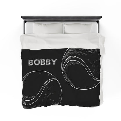 Personalized Tennis Blanket Custom Tennis Gift