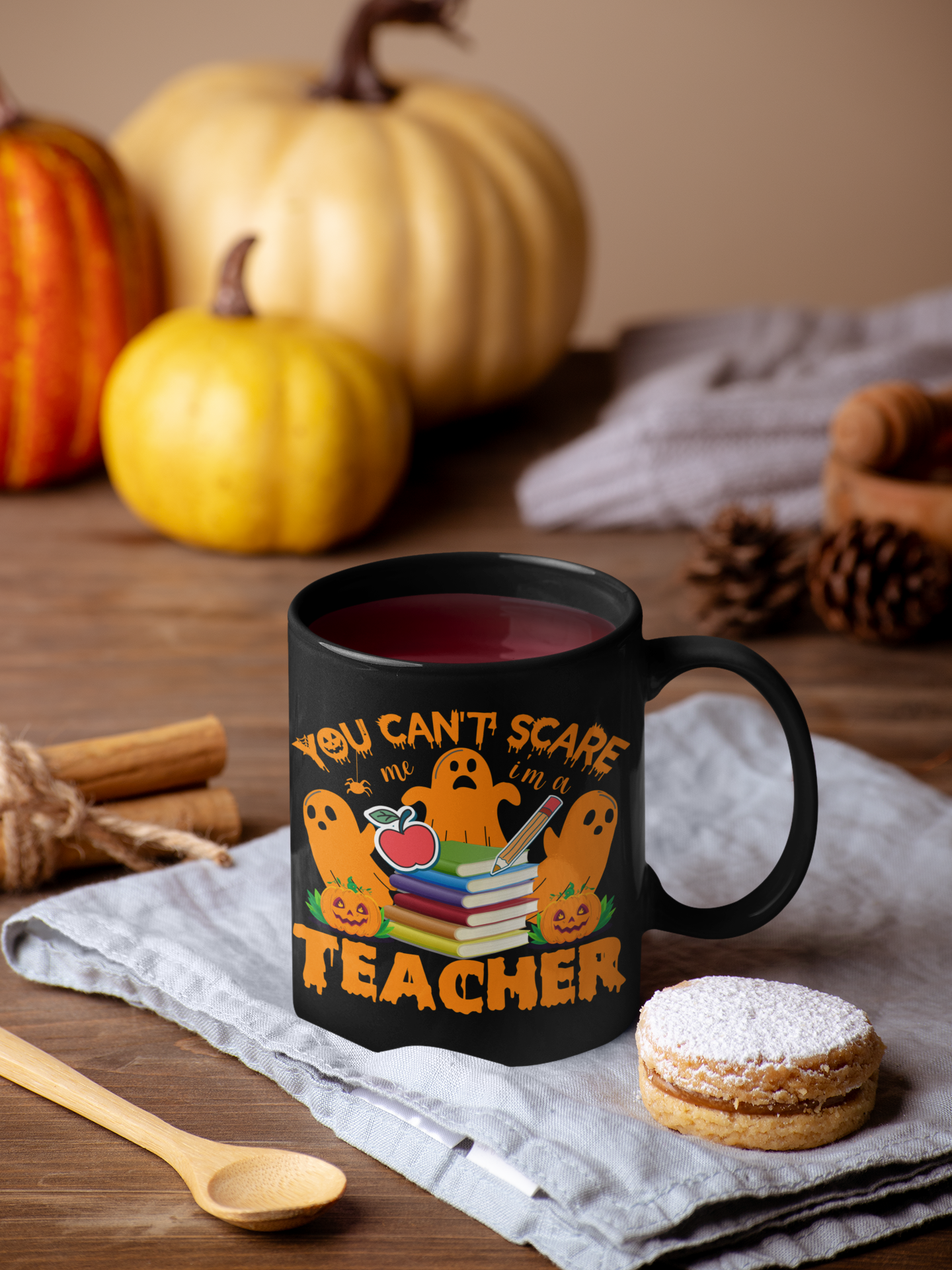 Halloween Coffee Mug Funny Teacher Mug Fall Coffee Mug Gift For Teacher Ghost Mug Halloween Gift Ideas Halloween Teacher Gift