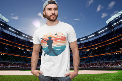 Sunset Silhouette Graphic Baseball T-Shirt