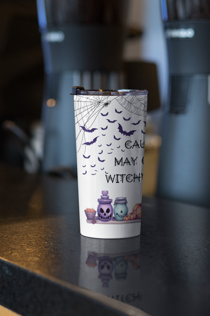 Retro Halloween Tumbler 20 oz Stainless Steel Tumbler Funny Coffee Cup