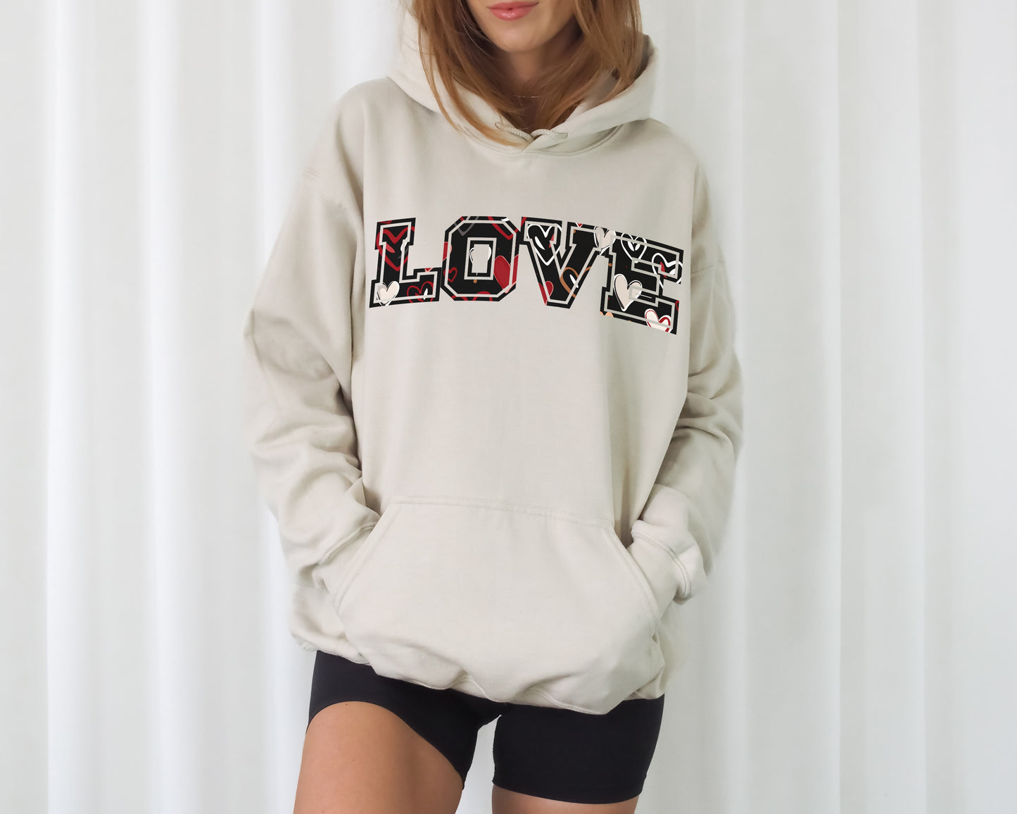 Retro Romantic Love Hooded Sweatshirt Gift For Her