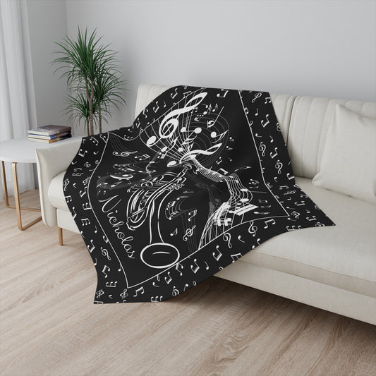 Personalized Trumpet Blanket