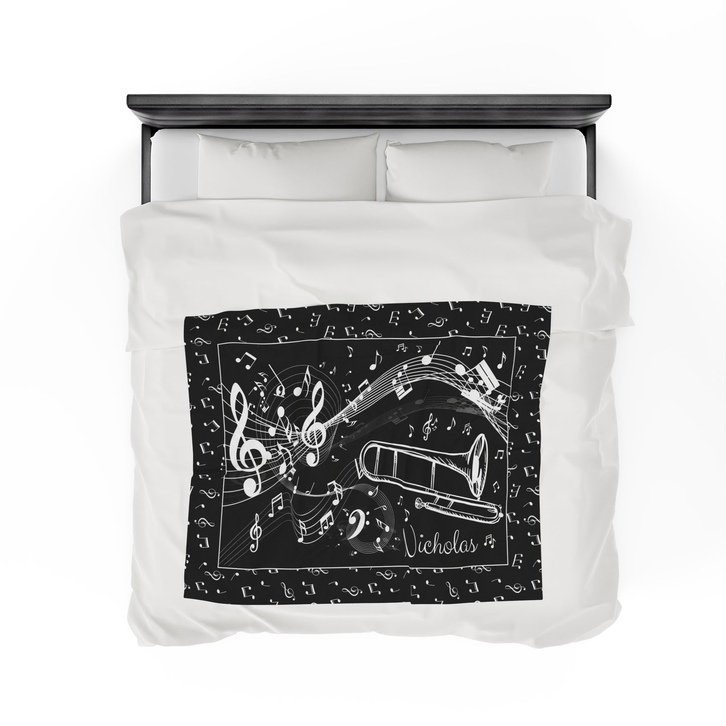 Personalized Trombone Blanket