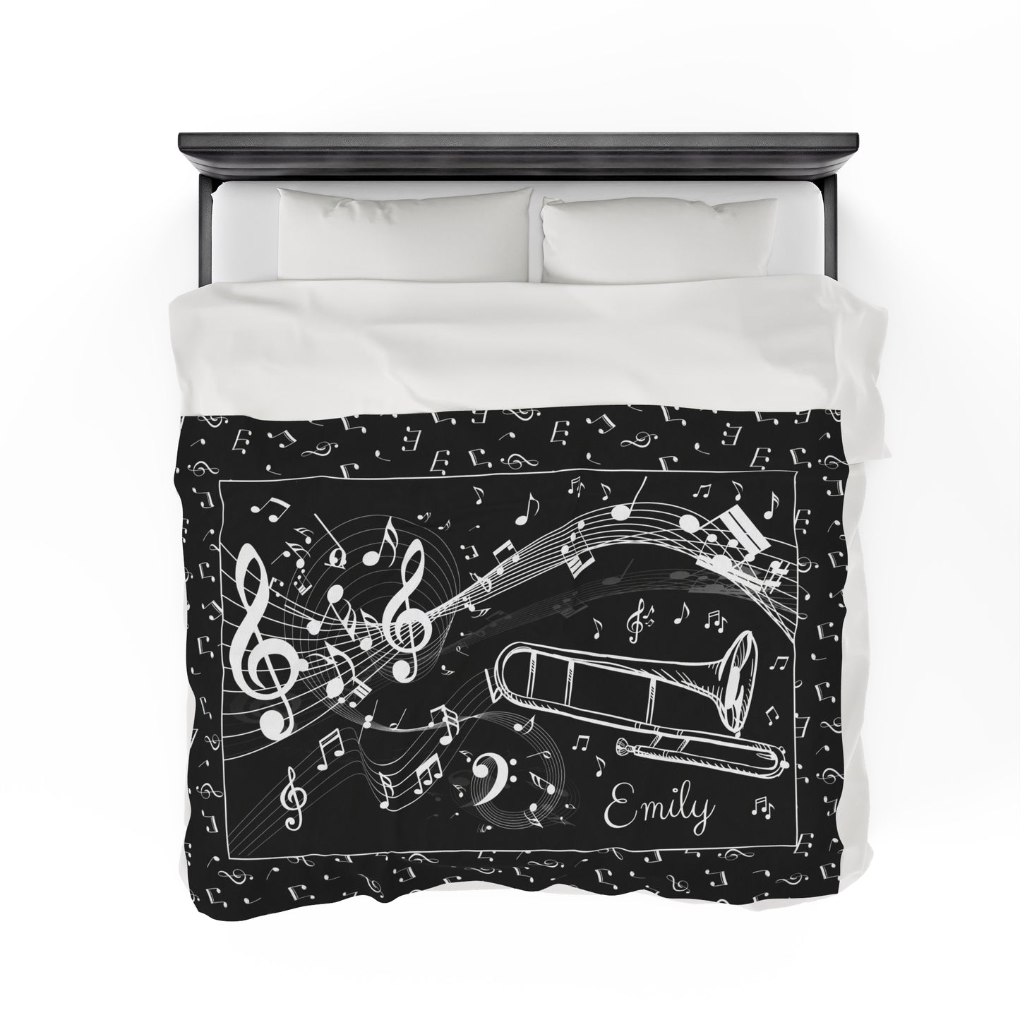 Personalized Trombone Blanket