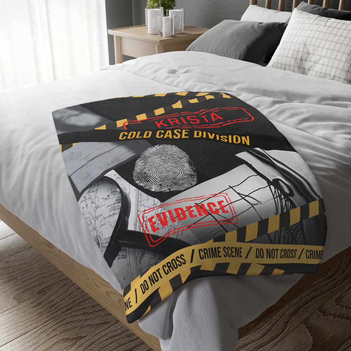 Personalized True Crime Blanket