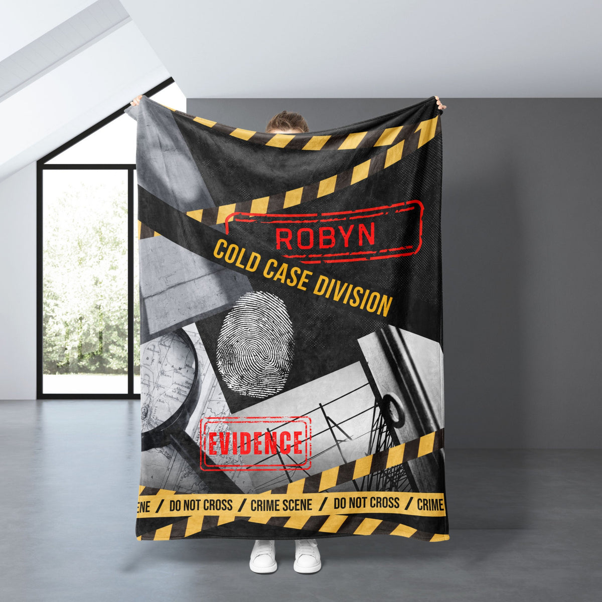 Personalized True Crime Blanket