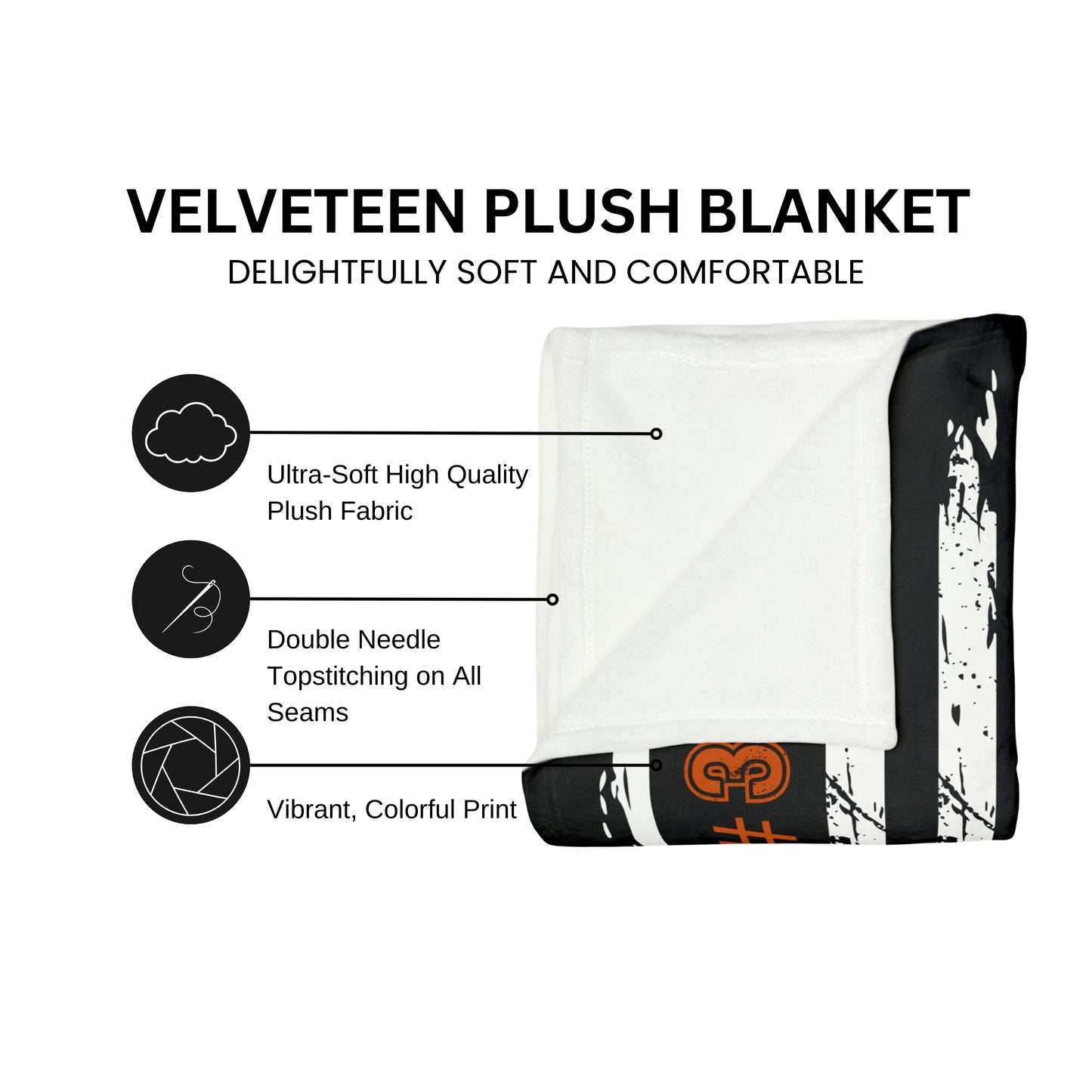 Custom Basketball Flag Blanket