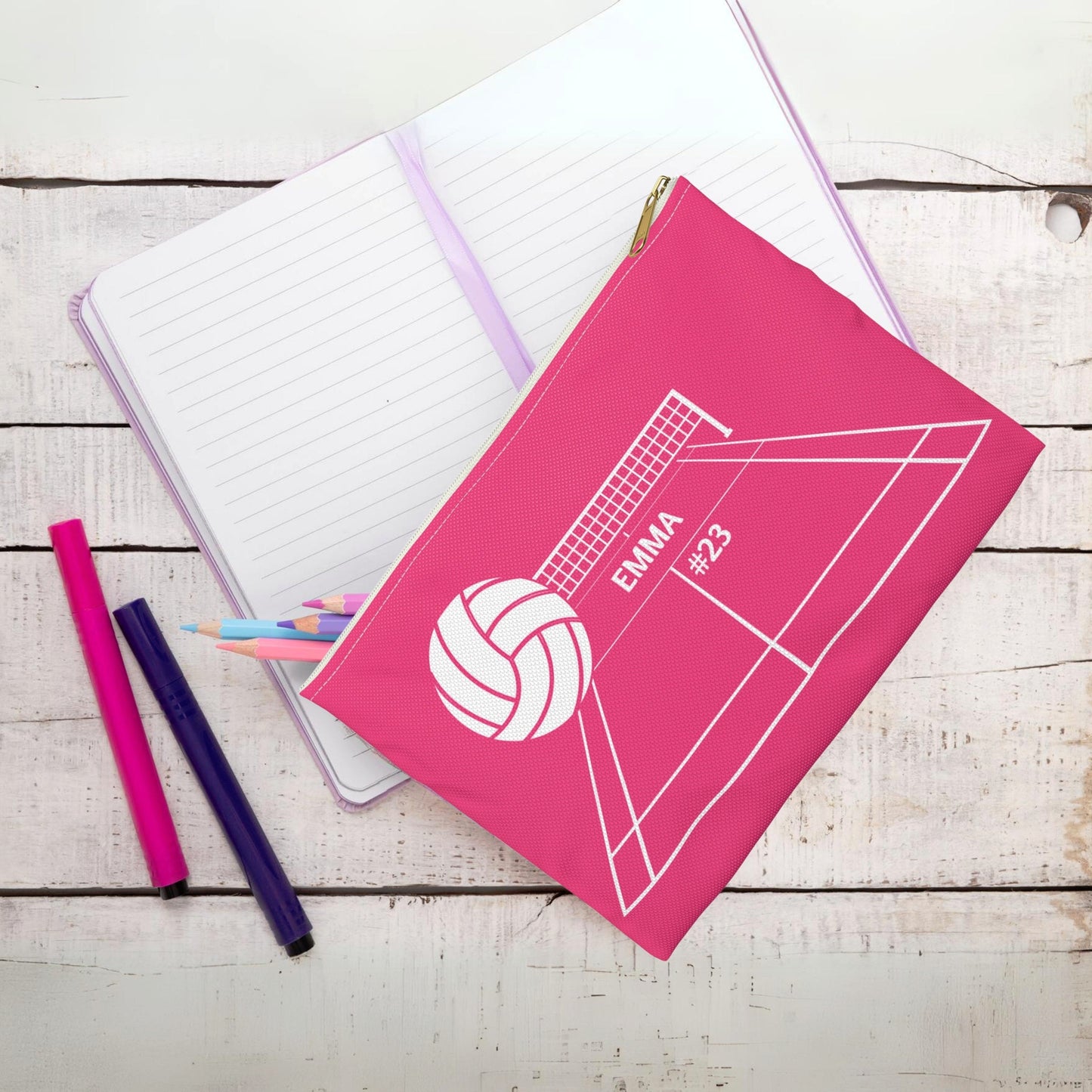 Personalized Volleyball Accessory Case