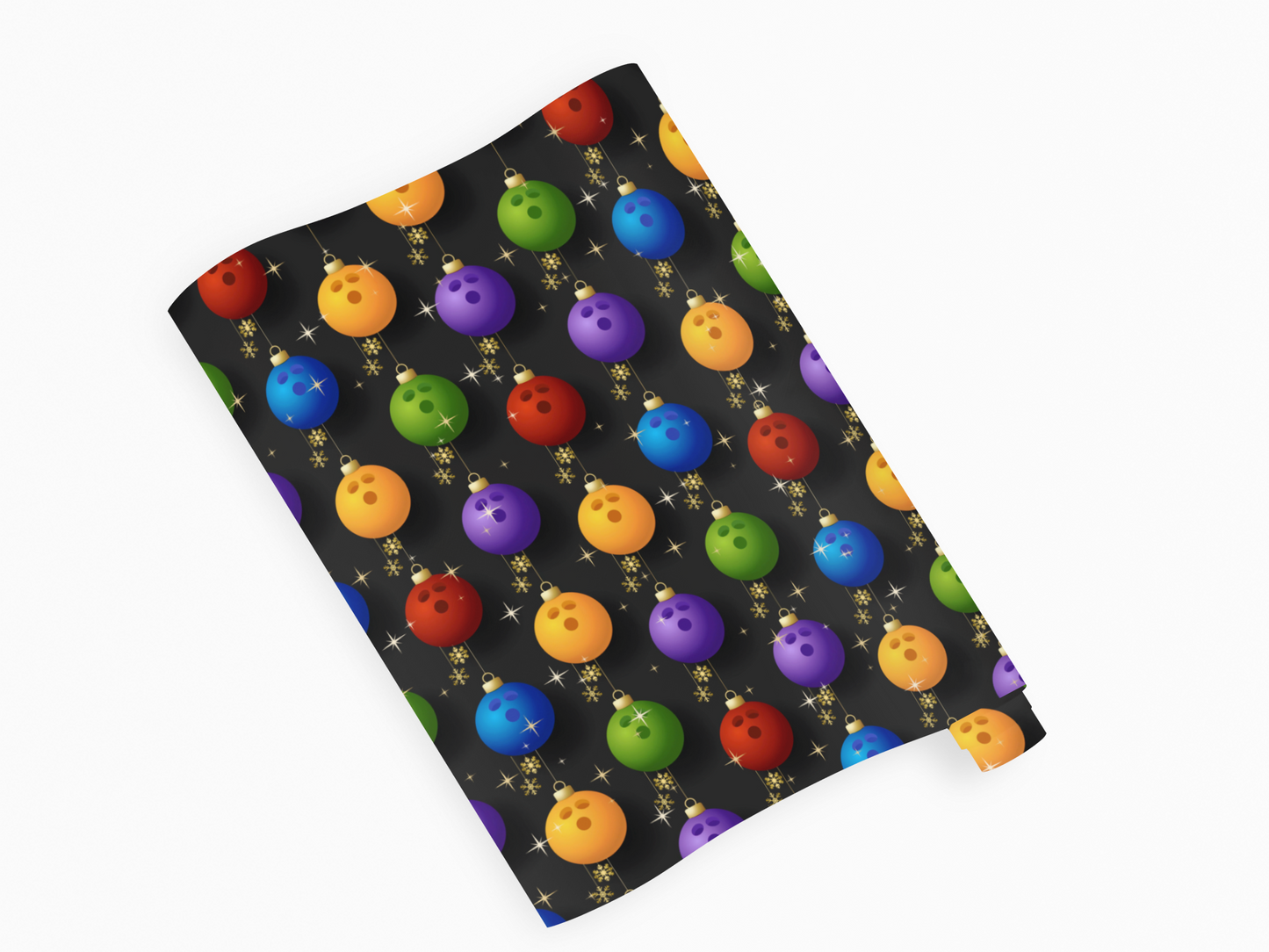 Bowling Christmas Wrapping Paper