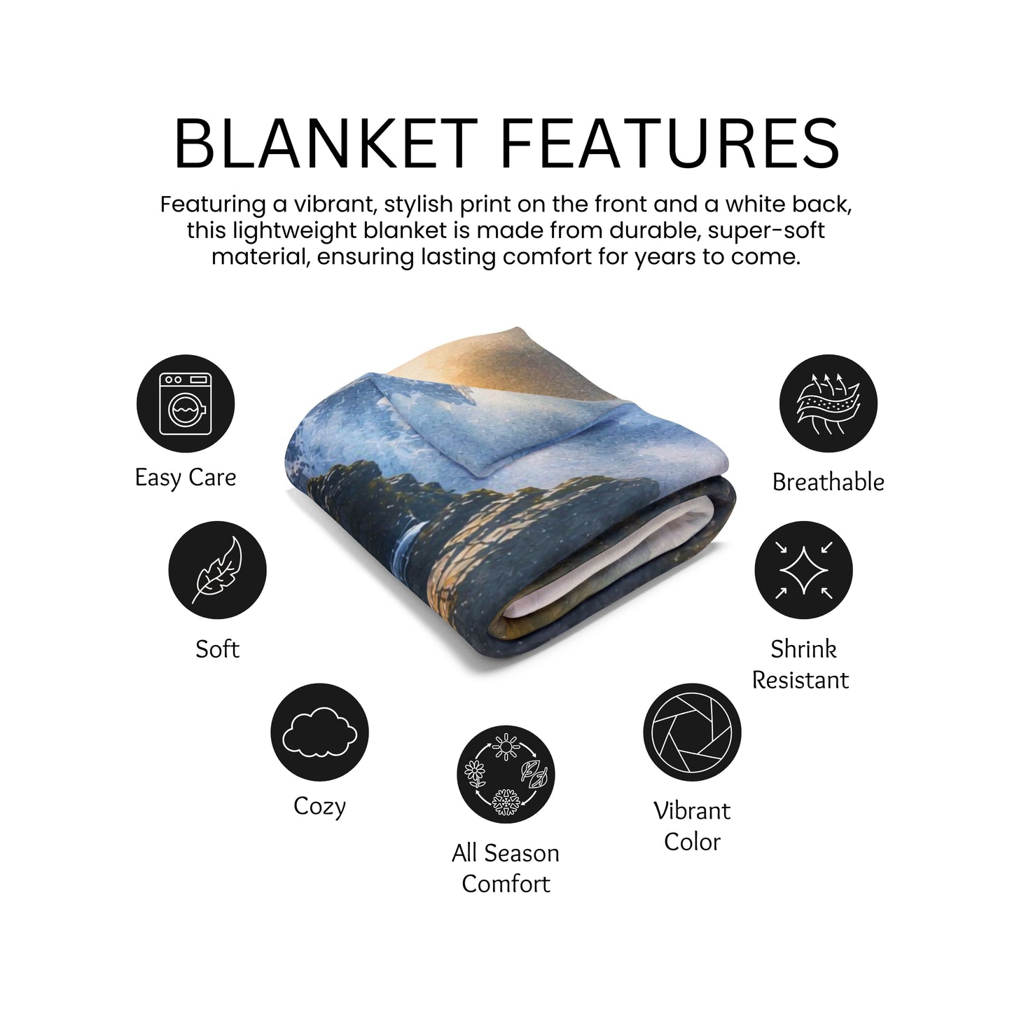 Personalized Waterfall Blanket