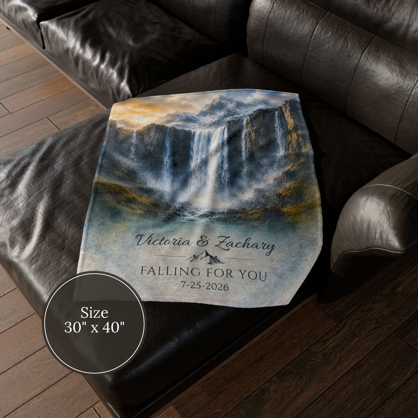 Personalized Waterfall Blanket
