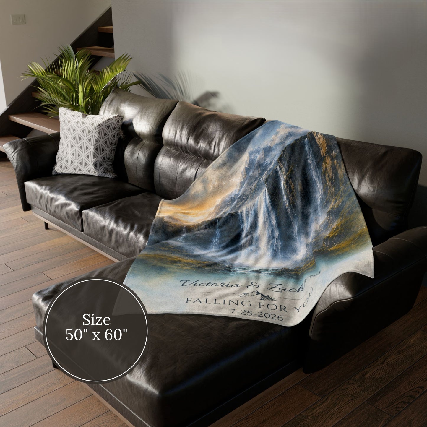 Personalized Waterfall Blanket
