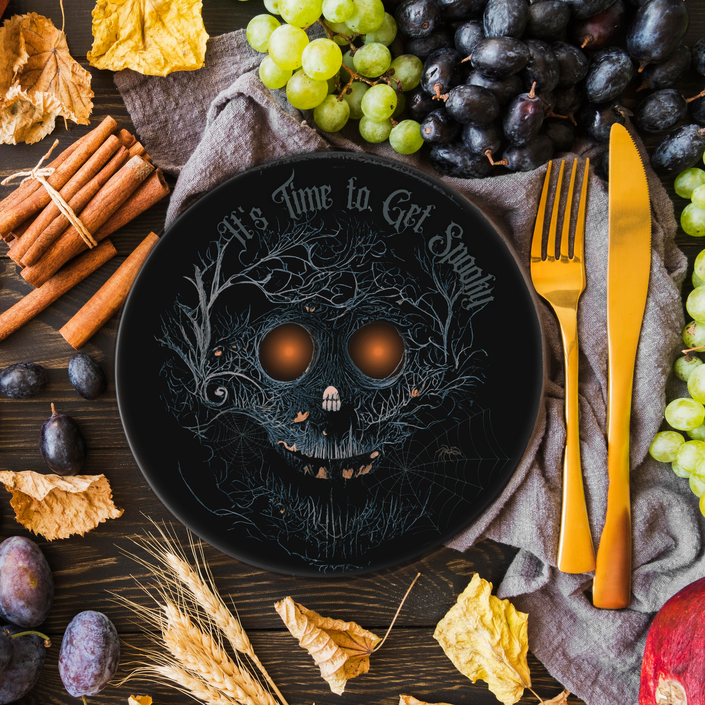 Scary Halloween Decor Halloween Party Plates Halloween Dining Set Spooky Halloween Indoor Decor Halloween Kitchen Fall Decor Halloween Gift