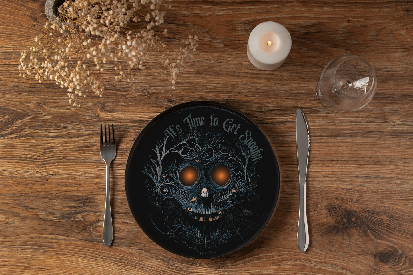 Scary Halloween Decor Halloween Party Plates Halloween Dining Set Spooky Halloween Indoor Decor Halloween Kitchen Fall Decor Halloween Gift