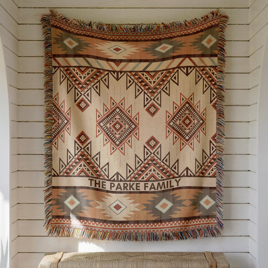 Custom Woven Southwestern Blanket