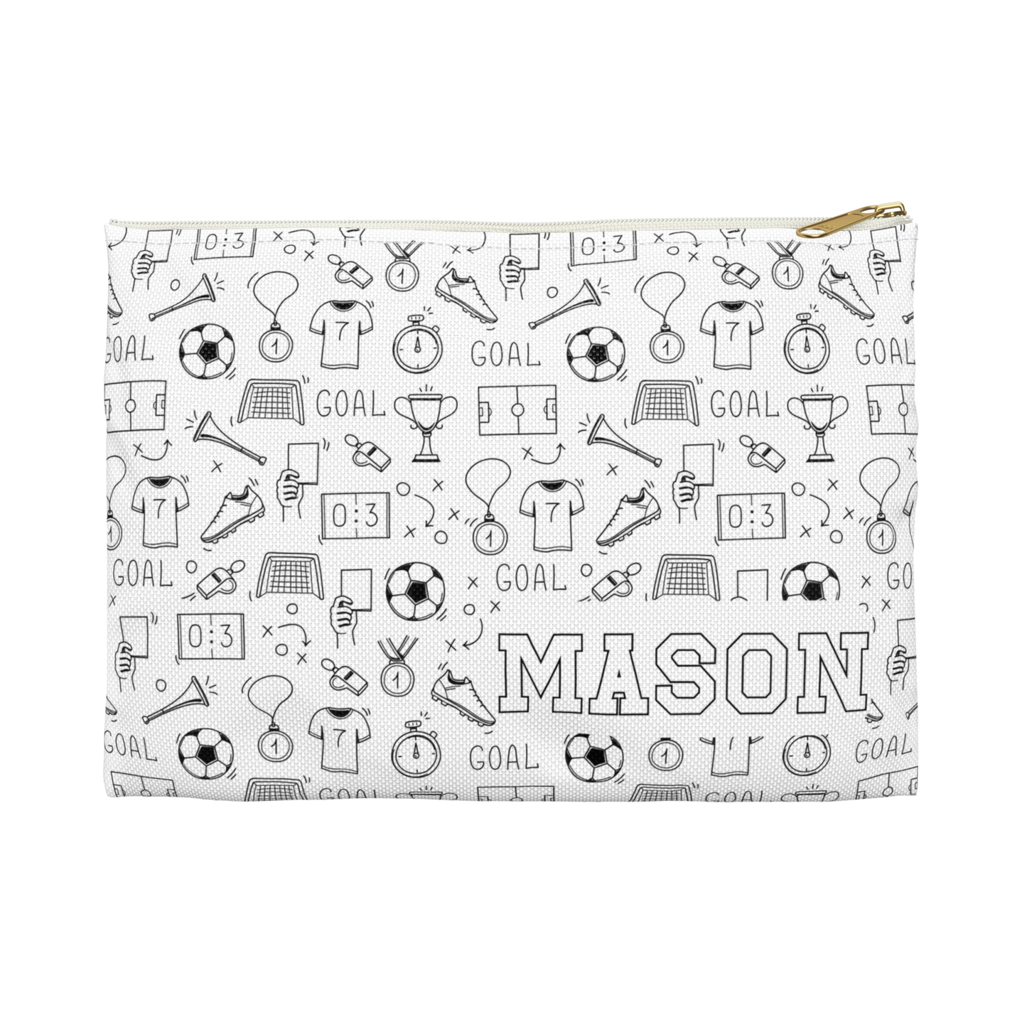 Personalized Soccer Pencil Case
