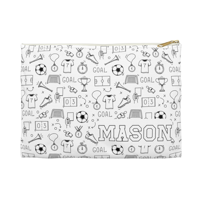 Personalized Soccer Pencil Case