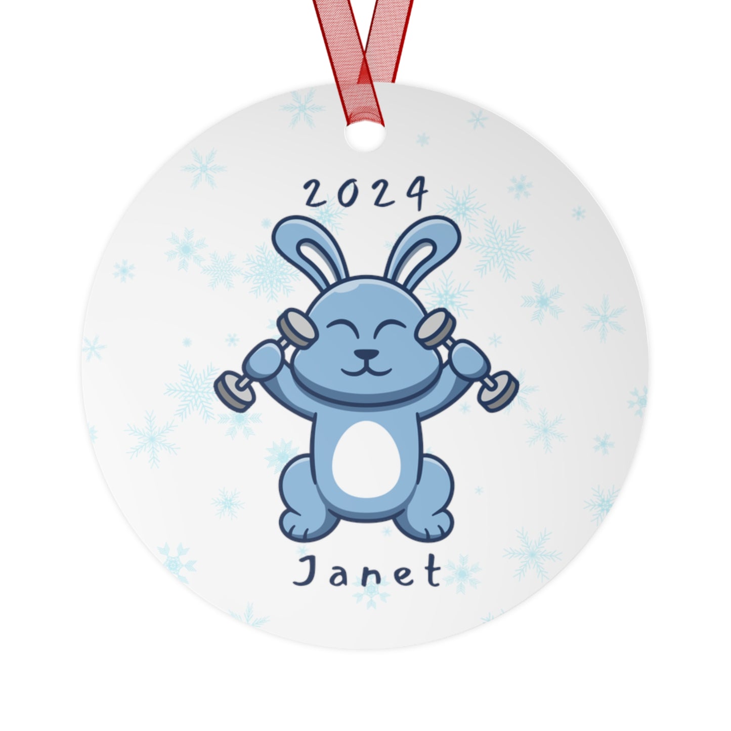 Personalized Workout Ornament Gym Buddy Gift