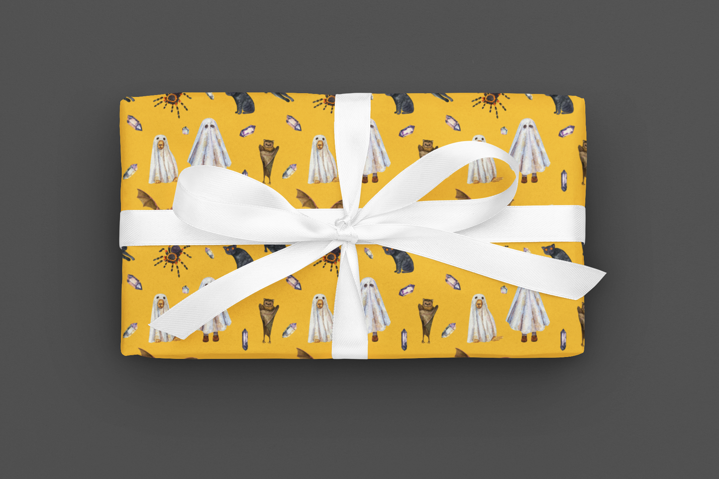 Ghost Wrapping Paper Cute Halloween Wrapping Paper 6 Foot Holiday Wrapping Paper Roll Halloween Birthday Wrapping Paper