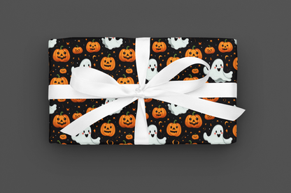 Ghost Wrapping Paper Cute Halloween Wrapping Paper 6 Foot Pumpkin Wrapping Paper Roll Halloween Birthday Wrapping Paper
