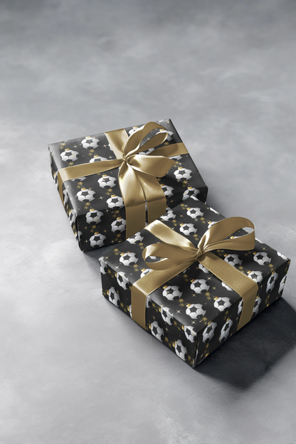 Soccer Christmas Wrapping Paper