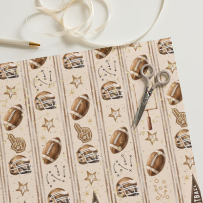 Football Gift Wrapping Paper
