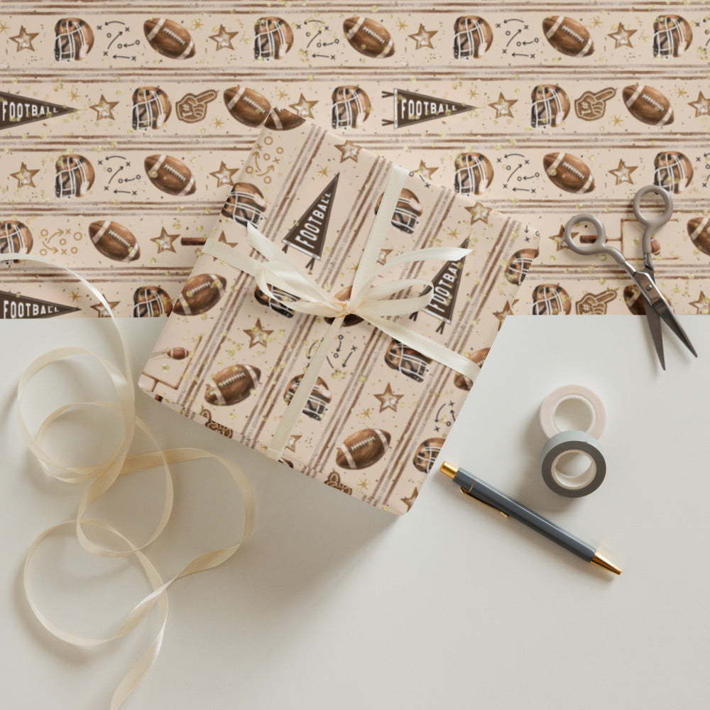 Football Gift Wrapping Paper