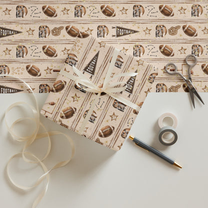 Football Gift Wrapping Paper