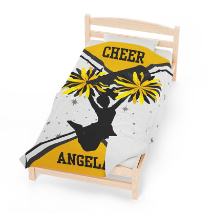 Personalized Cheerleader Blanket Custom Gift For Cheerleader